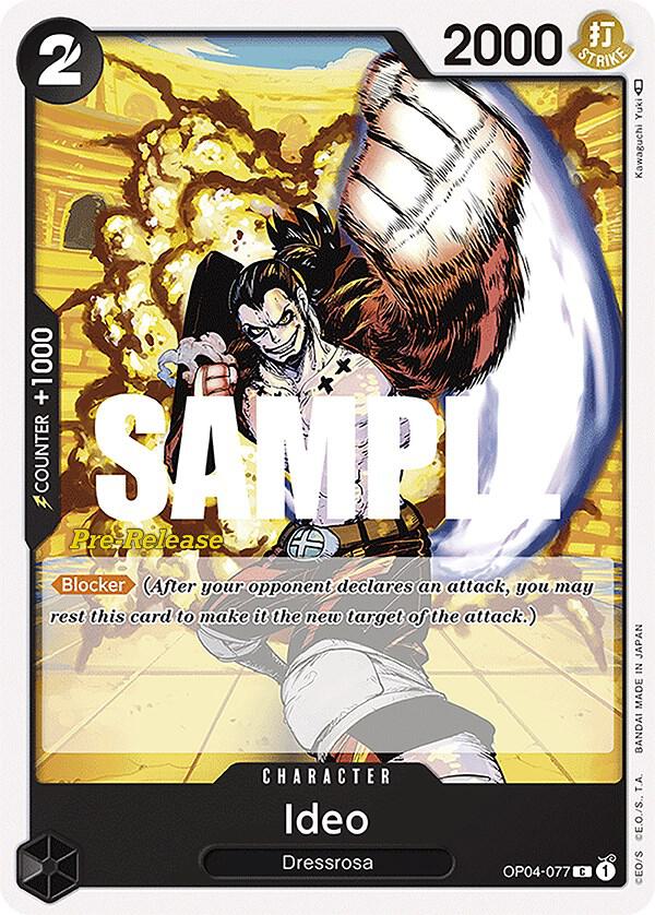Ideo (OP04-077) [Kingdoms of Intrigue Pre-Release Cards] | Jack's On Queen