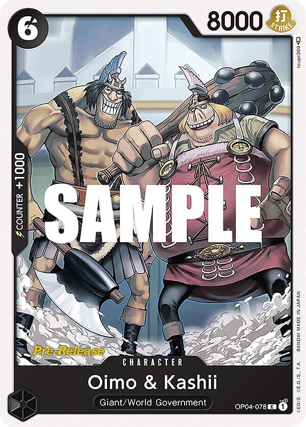 Oimo & Kashii (OP04-078) [Kingdoms of Intrigue Pre-Release Cards] | Jack's On Queen