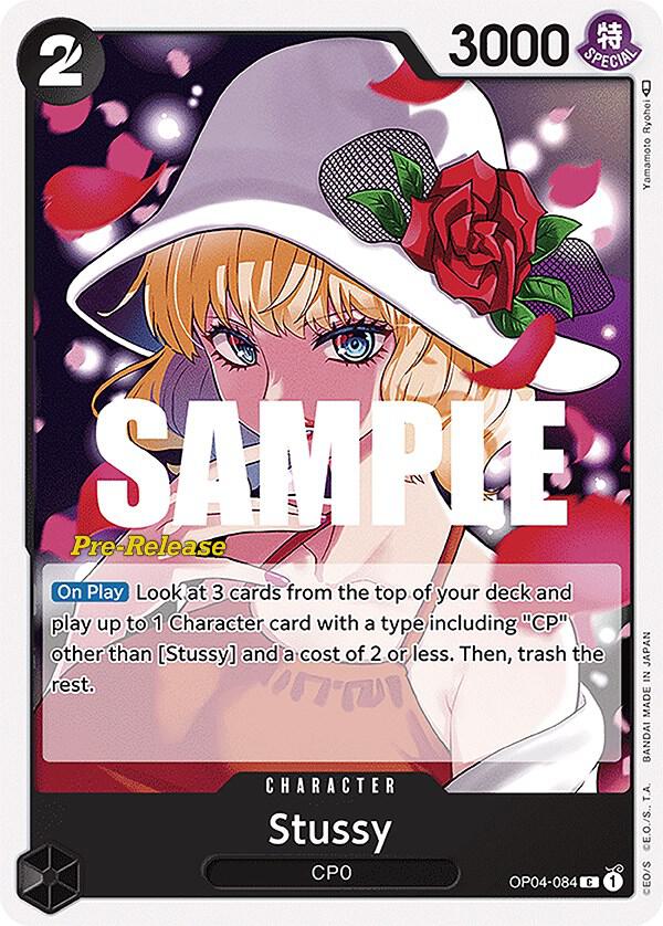 Stussy (OP04-084) [Kingdoms of Intrigue Pre-Release Cards] | Jack's On Queen
