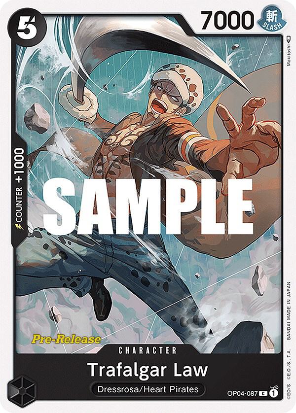 Trafalgar Law (OP04-087) [Kingdoms of Intrigue Pre-Release Cards] | Jack's On Queen