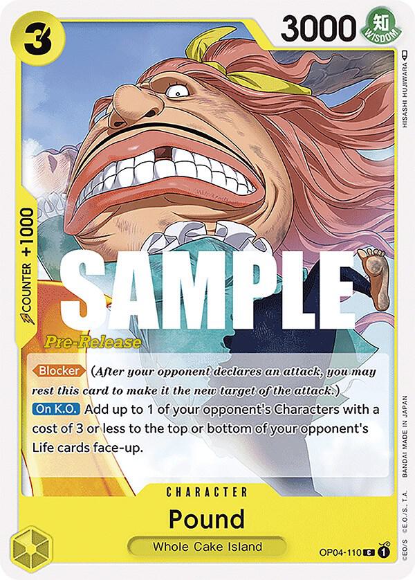 Pound (OP04-110) [Kingdoms of Intrigue Pre-Release Cards] | Jack's On Queen
