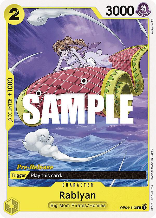 Rabiyan (OP04-113) [Kingdoms of Intrigue Pre-Release Cards] | Jack's On Queen