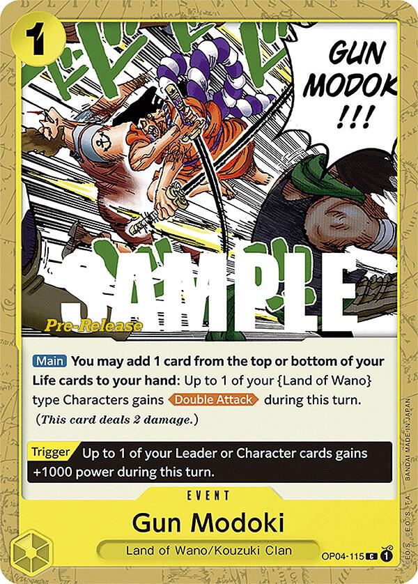 Gun Modoki (OP04-115) [Kingdoms of Intrigue Pre-Release Cards] | Jack's On Queen