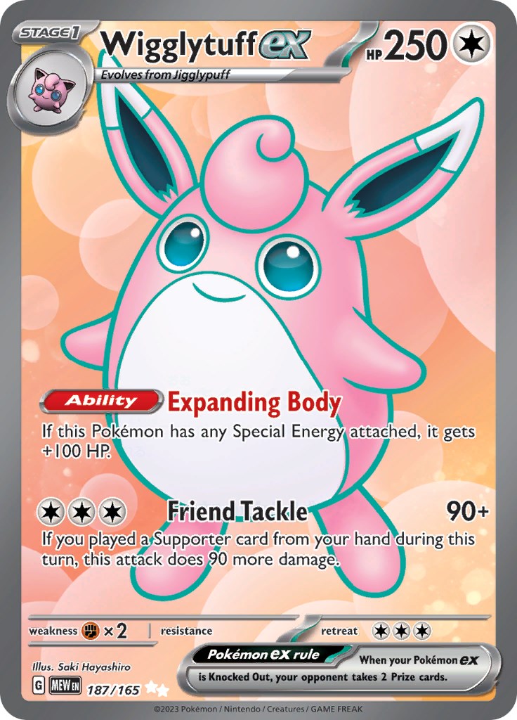 Wigglytuff ex (187/165) [Scarlet & Violet: 151] | Jack's On Queen