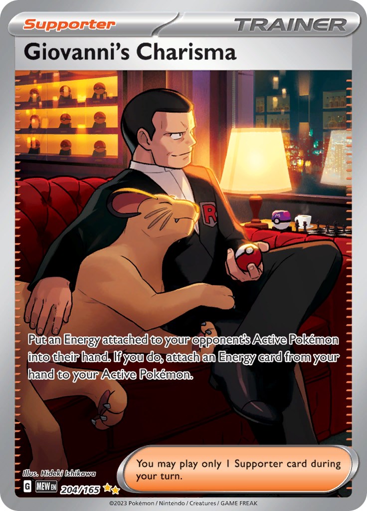 Giovanni's Charisma (204/165) [Scarlet & Violet: 151] | Jack's On Queen