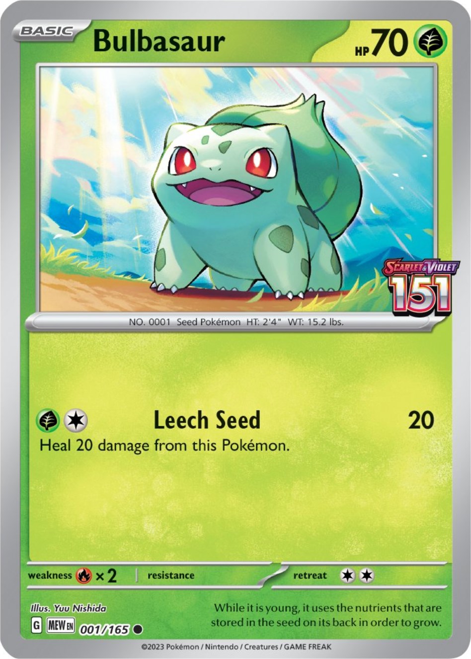 Bulbasaur (001/165) (Best Buy Exclusive) [Scarlet & Violet 151] | Jack's On Queen