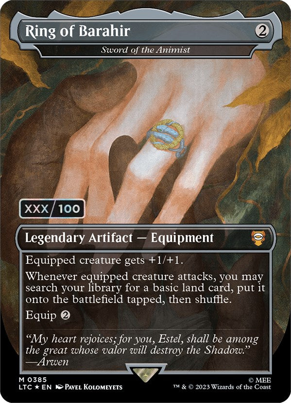 Ring of Barahir - Sword of the Animist (Serialized) [The Lord of the Rings: Tales of Middle-Earth Commander] | Jack's On Queen