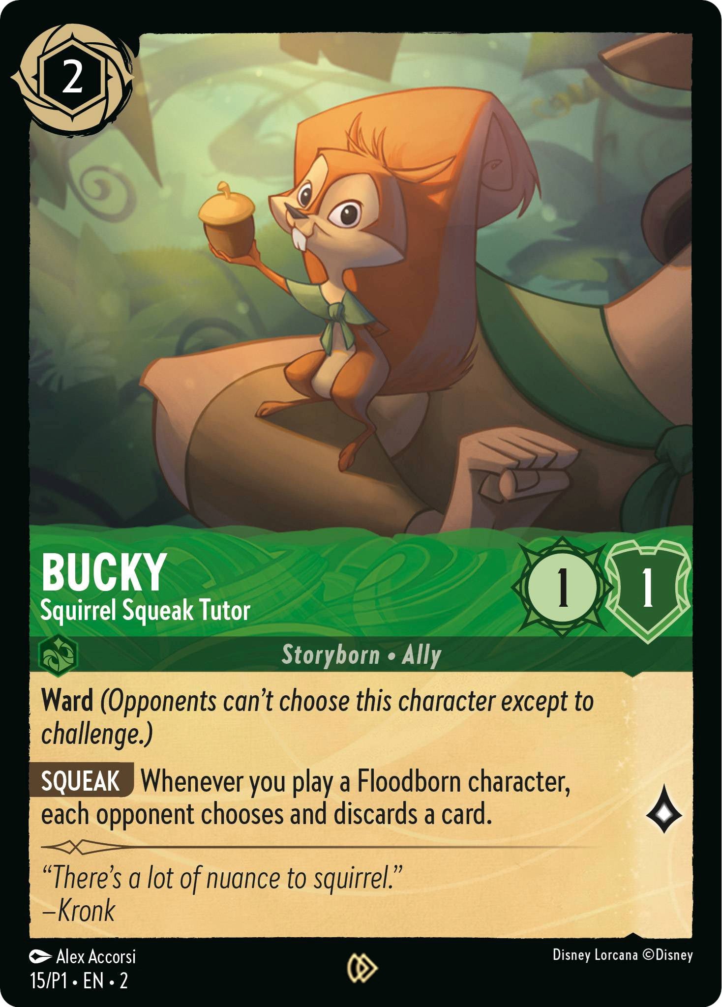 Bucky - Squirrel Squeak Tutor (15) [Promo Cards] | Jack's On Queen