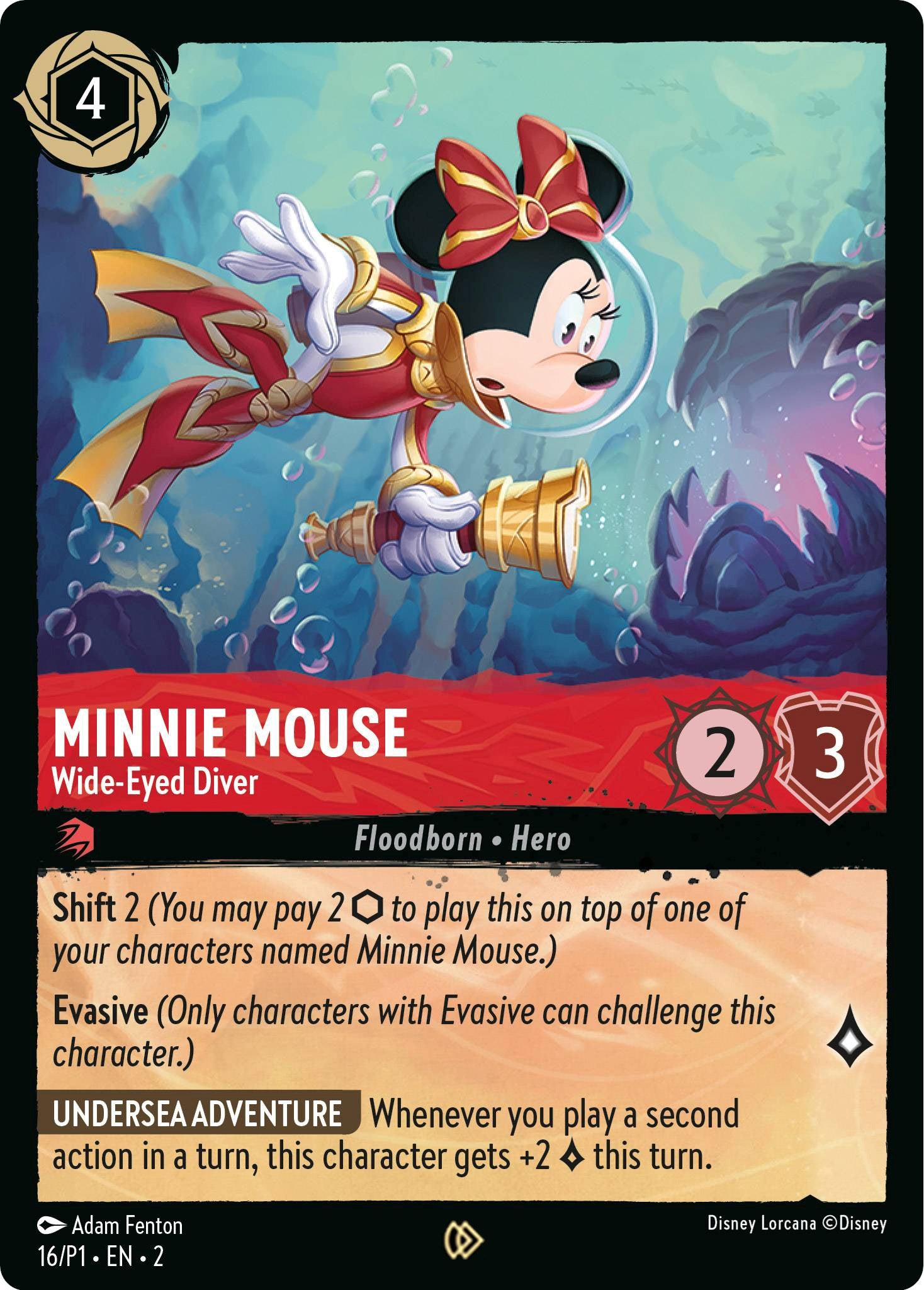 Minnie Mouse - Wide-Eyed Diver (16) [Promo Cards] | Jack's On Queen