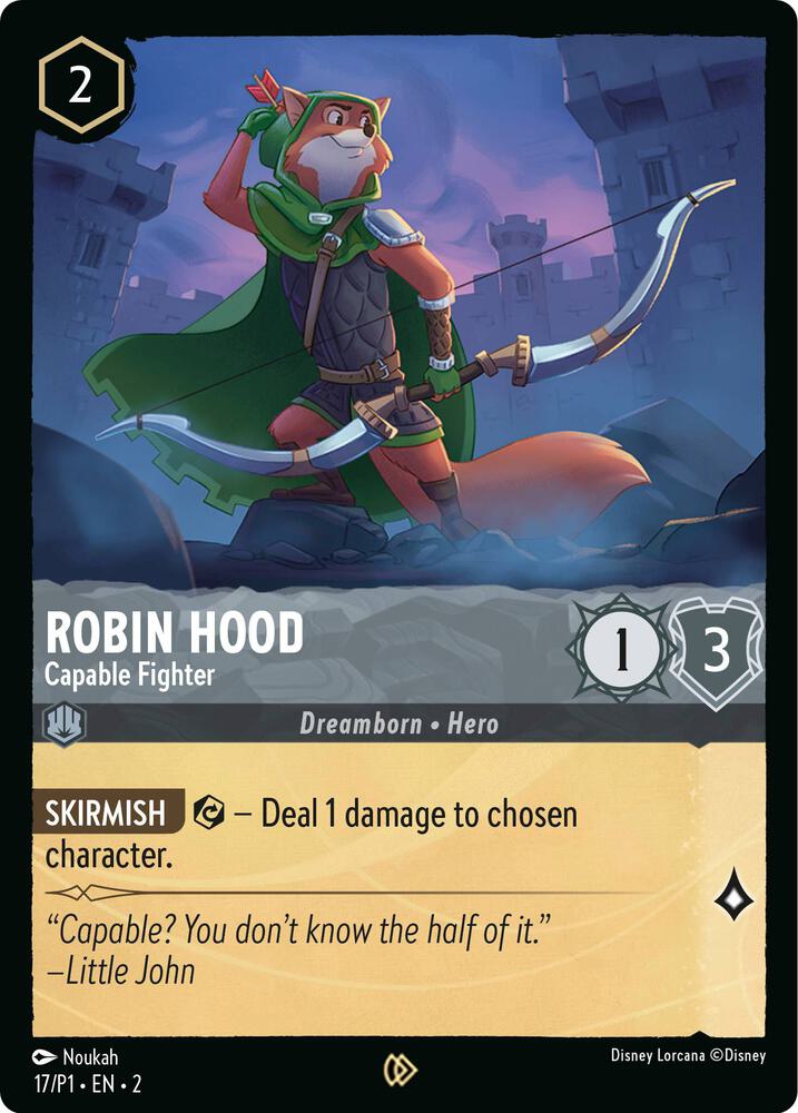 Robin Hood - Capable Fighter (17) [Disney Lorcana Promo Cards] | Jack's On Queen