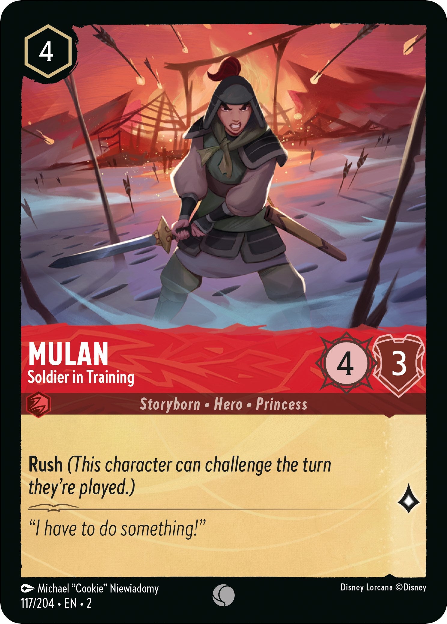 Mulan - Soldier in Training (117/204) [Rise of the Floodborn] | Jack's On Queen