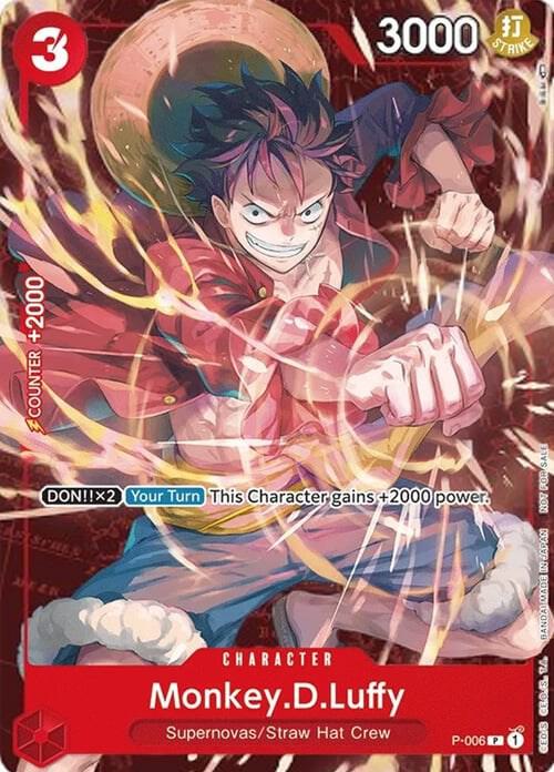 Monkey.D.Luffy - P-006 (Retail Promo) (P-006) [One Piece Promotion Cards] | Jack's On Queen