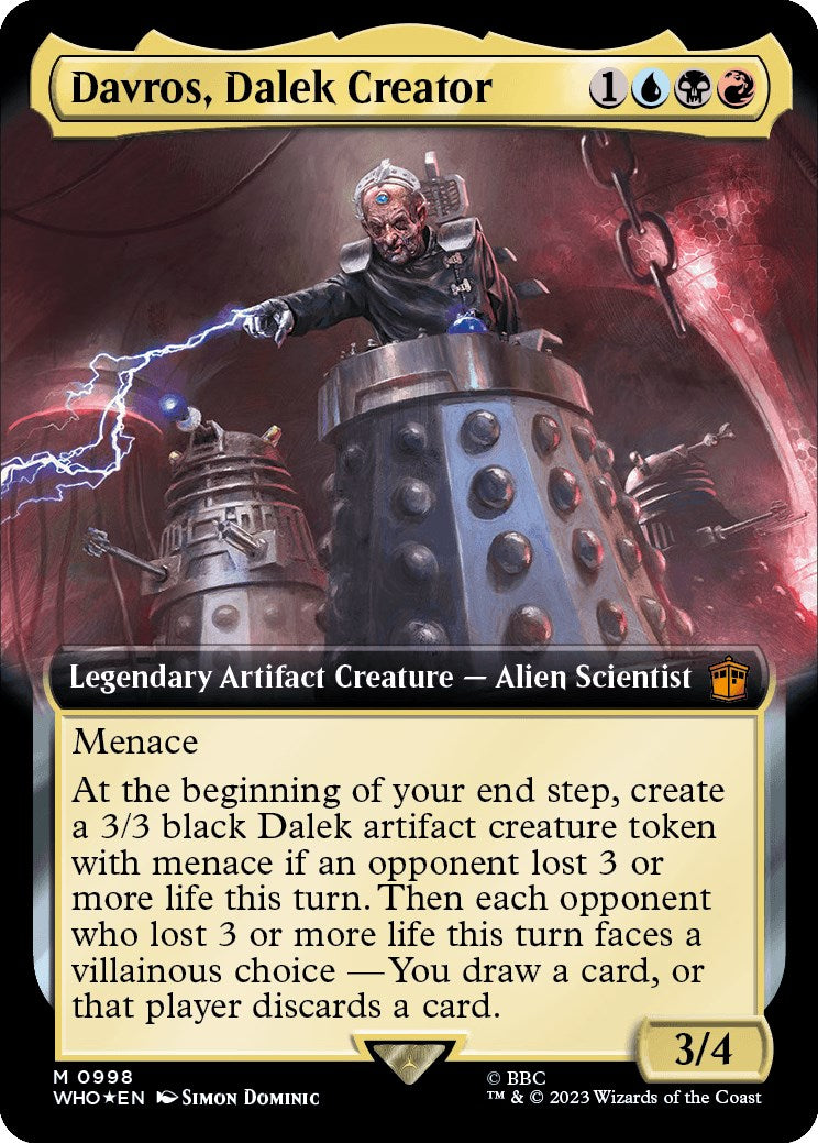 Davros, Dalek Creator (Extended Art) (Surge Foil) [Doctor Who] | Jack's On Queen