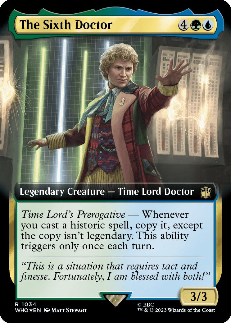 The Sixth Doctor (Extended Art) (Surge Foil) [Doctor Who] | Jack's On Queen