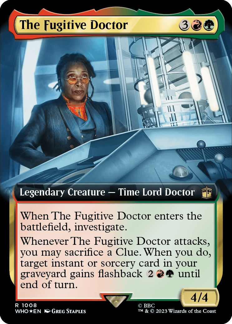 The Fugitive Doctor (Extended Art) (Surge Foil) [Doctor Who] | Jack's On Queen