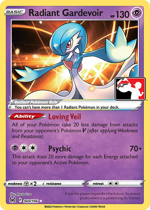 Radiant Gardevoir (069/196) [Prize Pack Series Three] | Jack's On Queen
