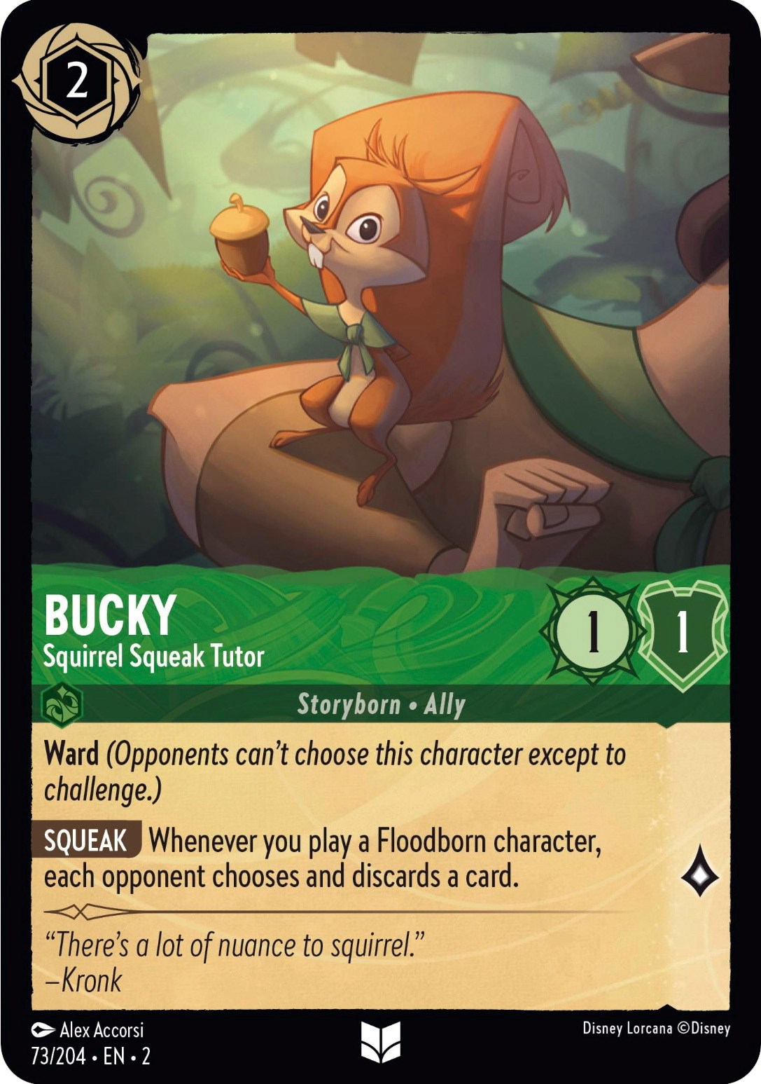 Bucky - Squirrel Squeak Tutor (73/204) [Rise of the Floodborn] | Jack's On Queen