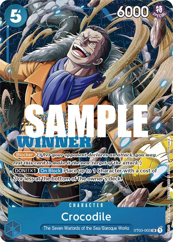 Crocodile (Winner Pack Vol. 5) (ST03-003) [One Piece Promotion Cards] | Jack's On Queen