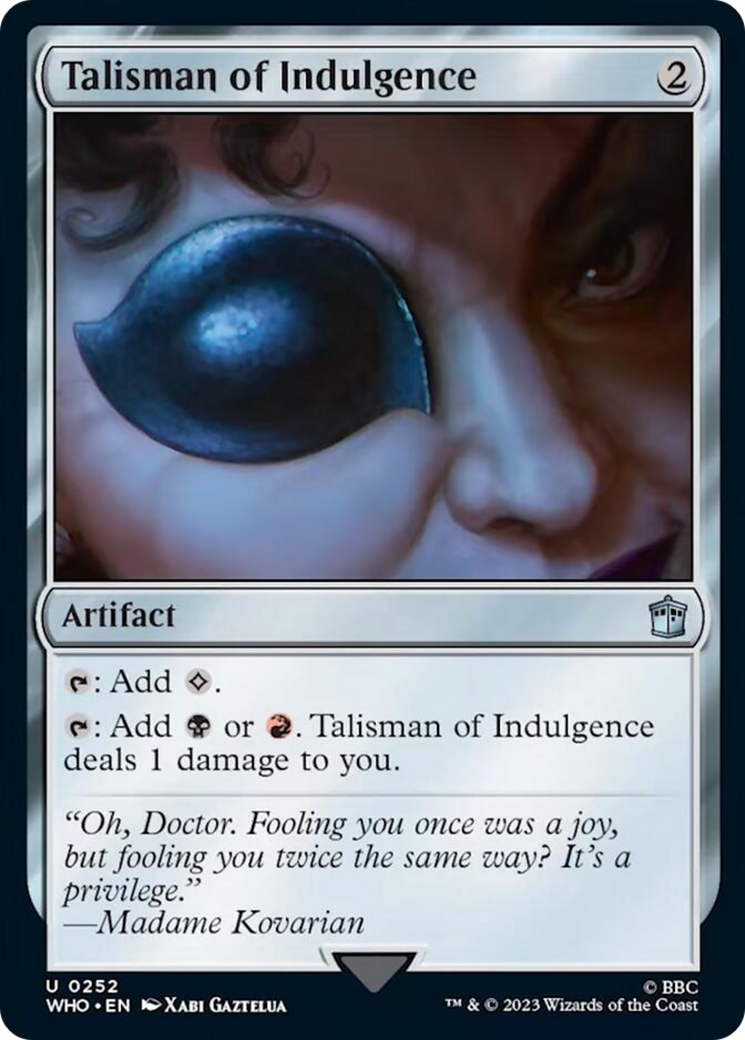 Talisman of Indulgence [Doctor Who] | Jack's On Queen