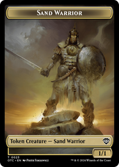 Plant // Sand Warrior Double-Sided Token [Outlaws of Thunder Junction Commander Tokens] | Jack's On Queen