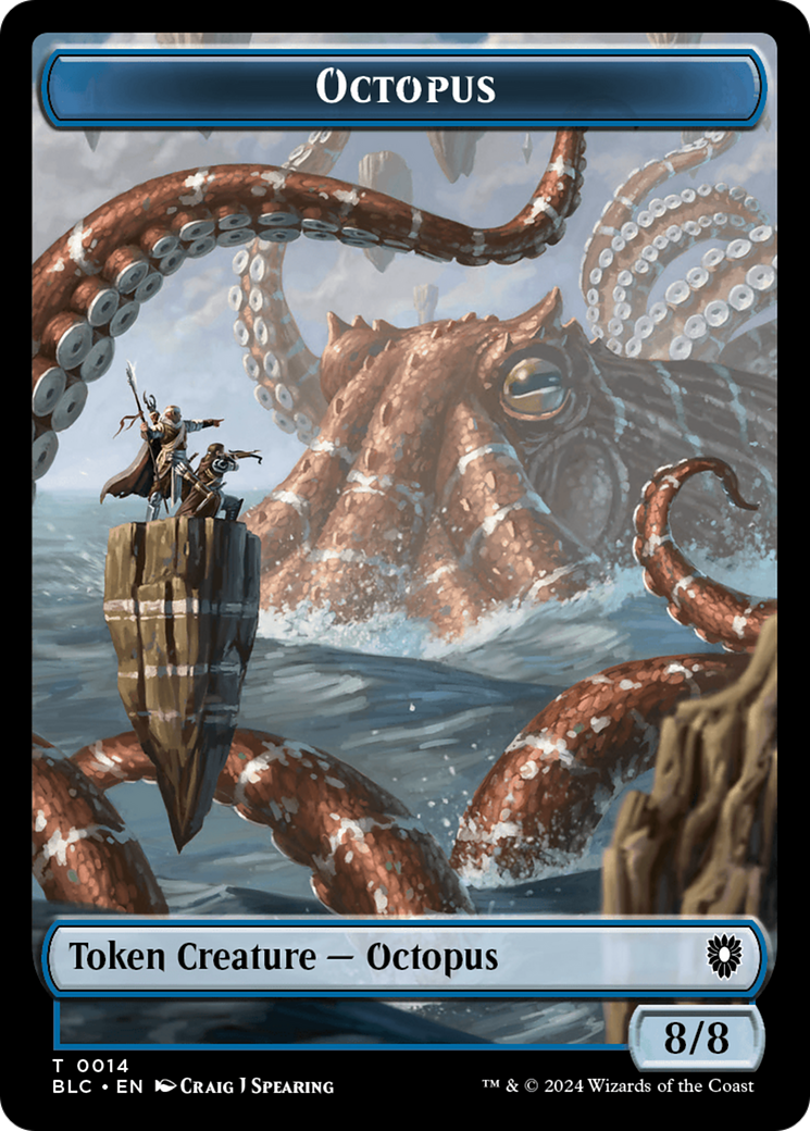 Octopus // Rabbit Double-Sided Token [Bloomburrow Commander Tokens] | Jack's On Queen