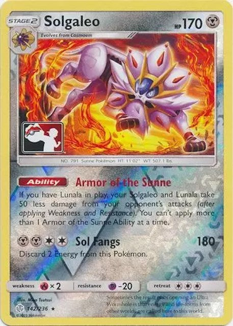 Solgaleo (142/236) [League & Championship Cards] | Jack's On Queen