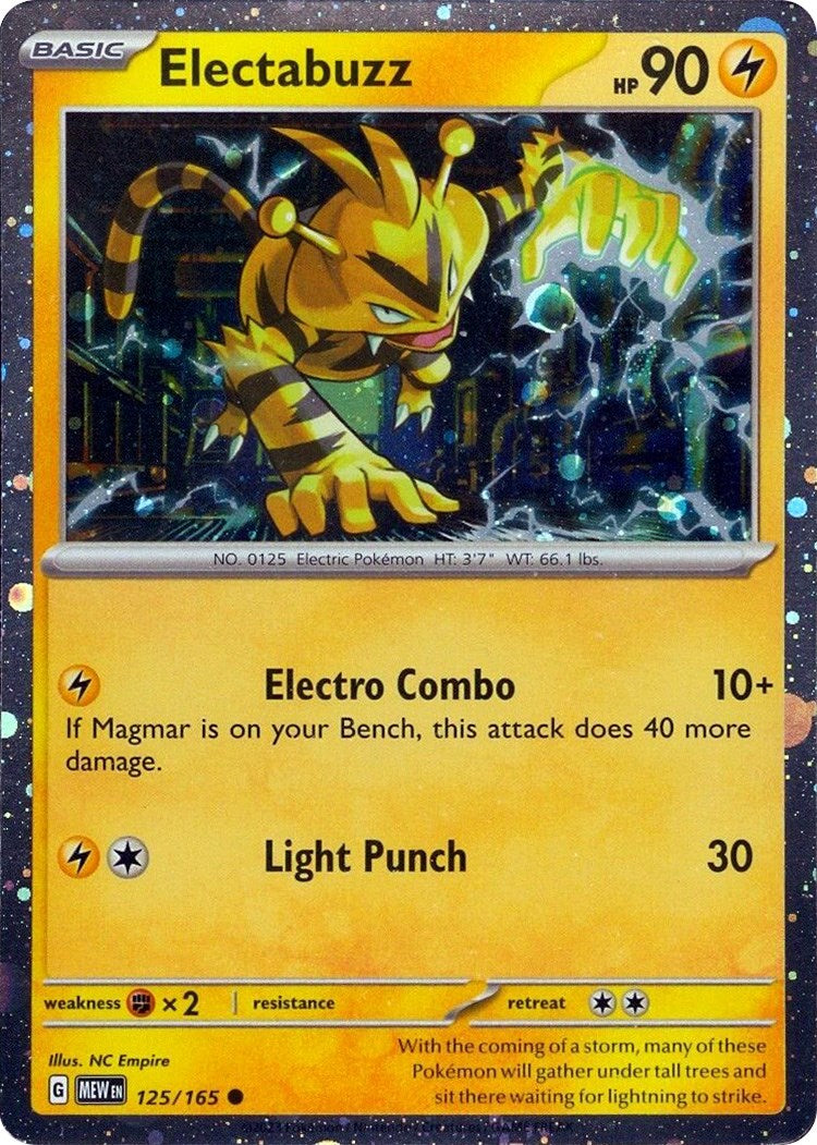 Electabuzz (125/165) (Cosmos Holo) [Miscellaneous Cards] | Jack's On Queen