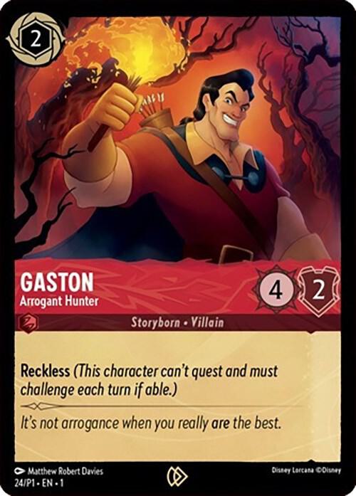 Gaston - Arrogant Hunter (24) [Disney Lorcana Promo Cards] | Jack's On Queen