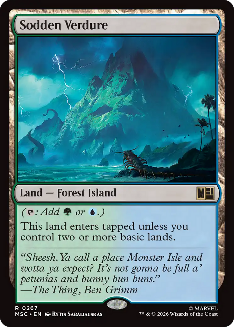 Sodden Verdure (Surge Foil) [Marvel Super Heroes Commander] | Jack's On Queen