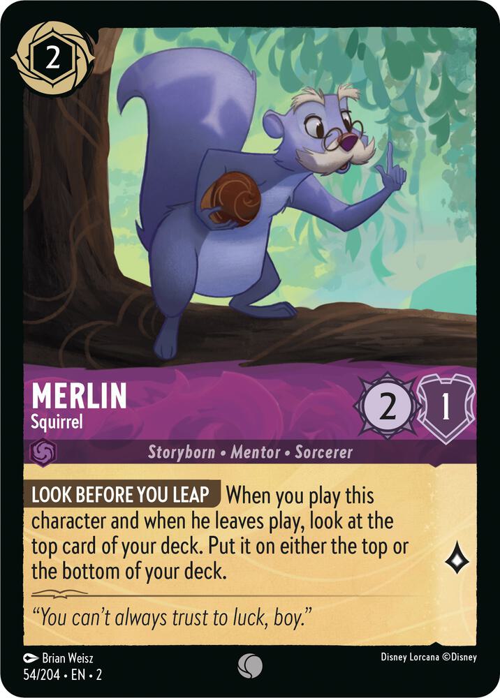 Merlin - Squirrel (54/204) [Rise of the Floodborn] | Jack's On Queen