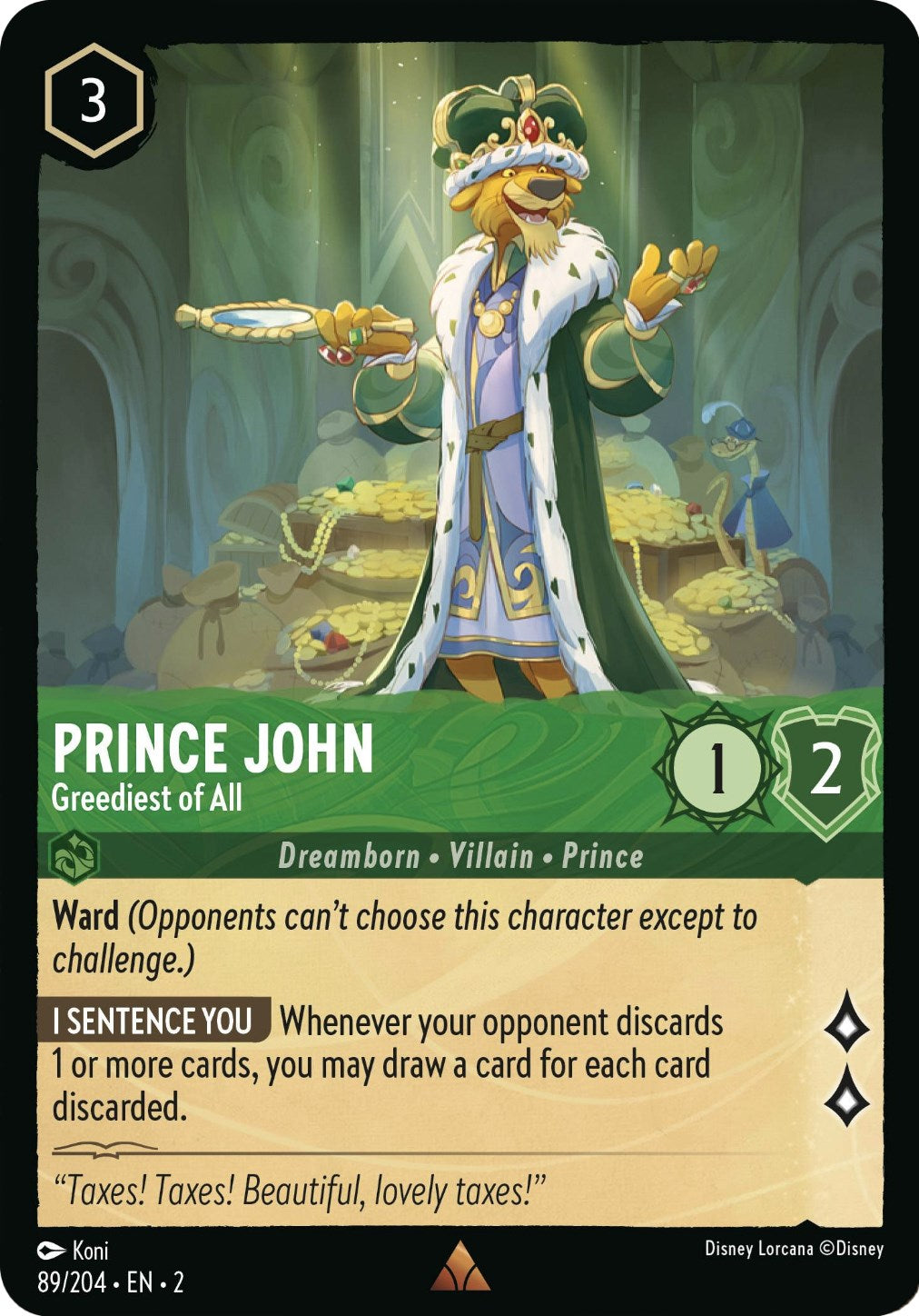 Prince John - Greediest of All (89/204) [Rise of the Floodborn] | Jack's On Queen