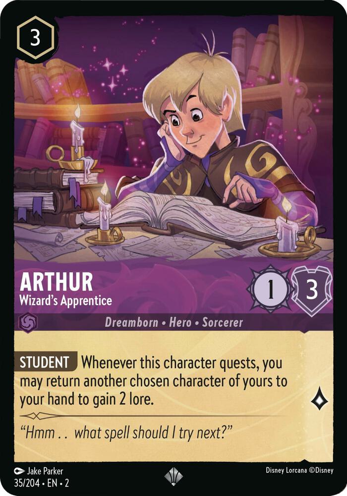 Arthur - Wizard's Apprentice (35/204) [Rise of the Floodborn] | Jack's On Queen