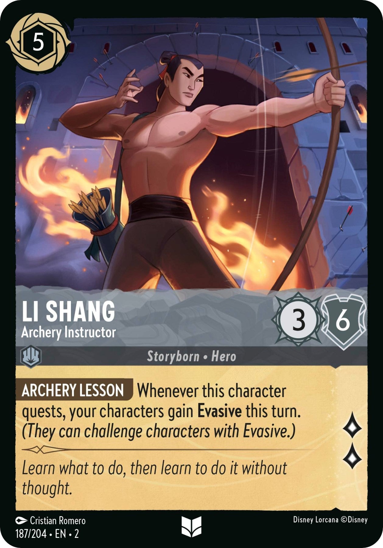 Li Shang - Archery Instructor (187/204) [Rise of the Floodborn] | Jack's On Queen