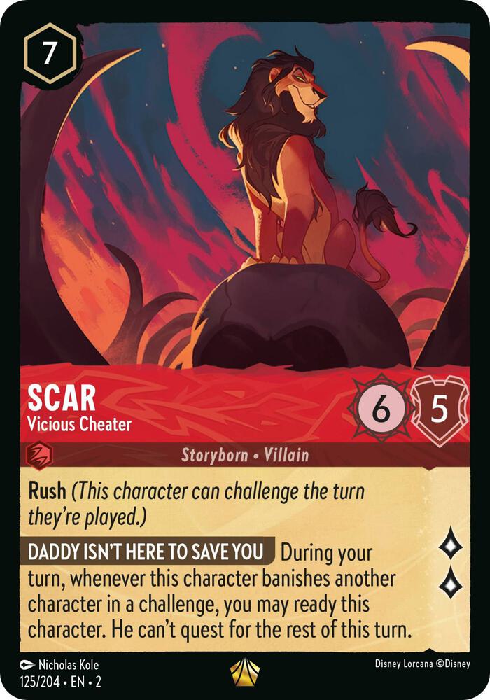 Scar - Vicious Cheater (125/204) [Rise of the Floodborn] | Jack's On Queen
