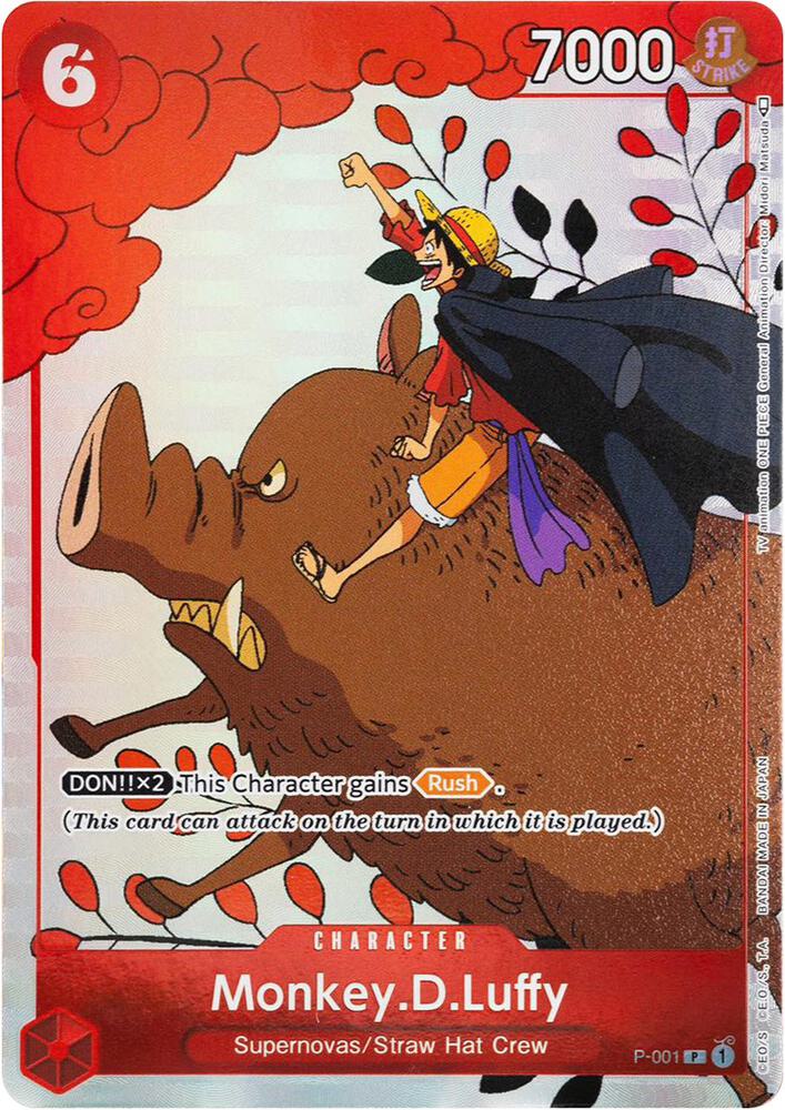 Monkey.D.Luffy (Gift Collection 2023) (P-001) [One Piece Promotion Cards] | Jack's On Queen