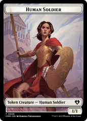 Human Soldier // Knight Double-Sided Token [Commander Masters Tokens] | Jack's On Queen