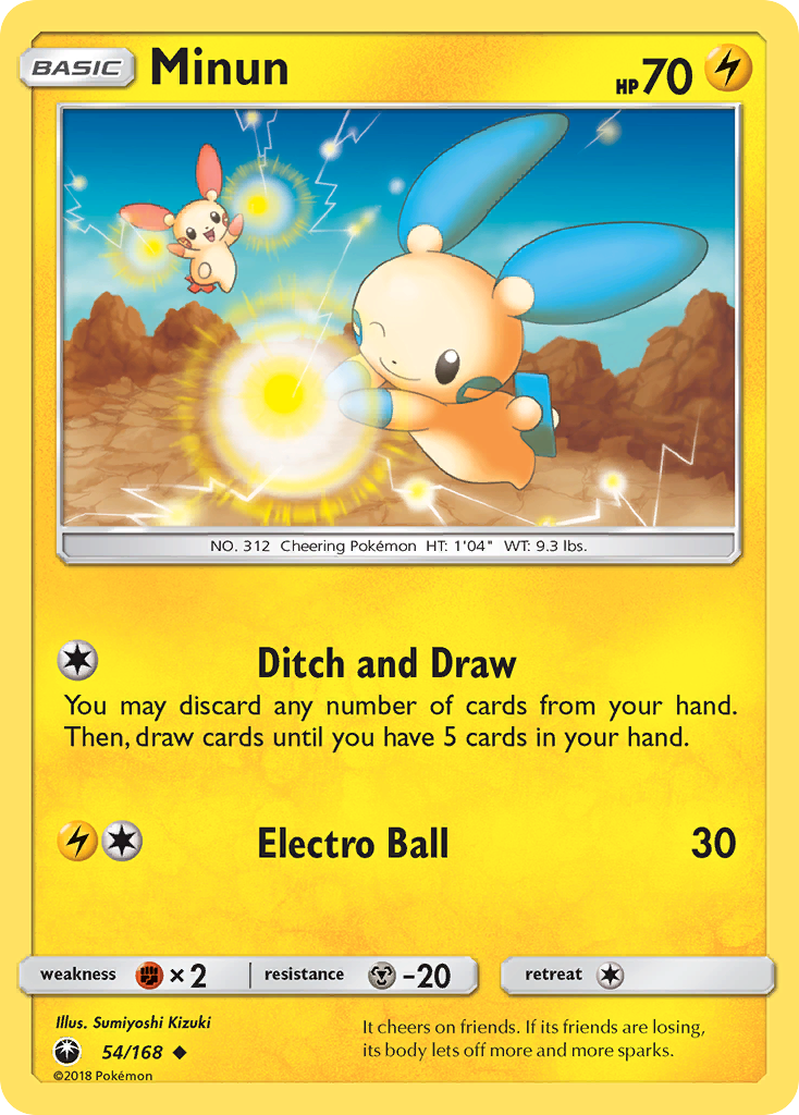 Minun (54/168) [Sun & Moon: Celestial Storm] | Jack's On Queen