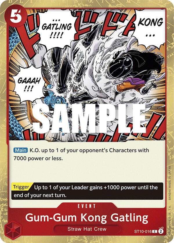 Gum-Gum Kong Gatling (ST10-016) [Ultra Deck: The Three Captains] | Jack's On Queen