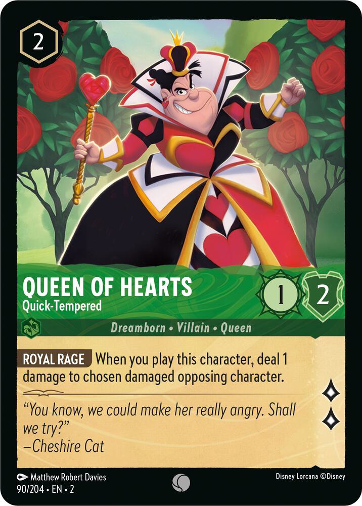 Queen of Hearts - Quick-Tempered (90/204) [Rise of the Floodborn] | Jack's On Queen