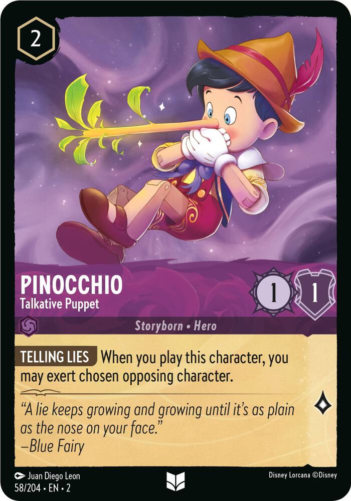 Pinocchio - Talkative Puppet (58/204) [Rise of the Floodborn] | Jack's On Queen