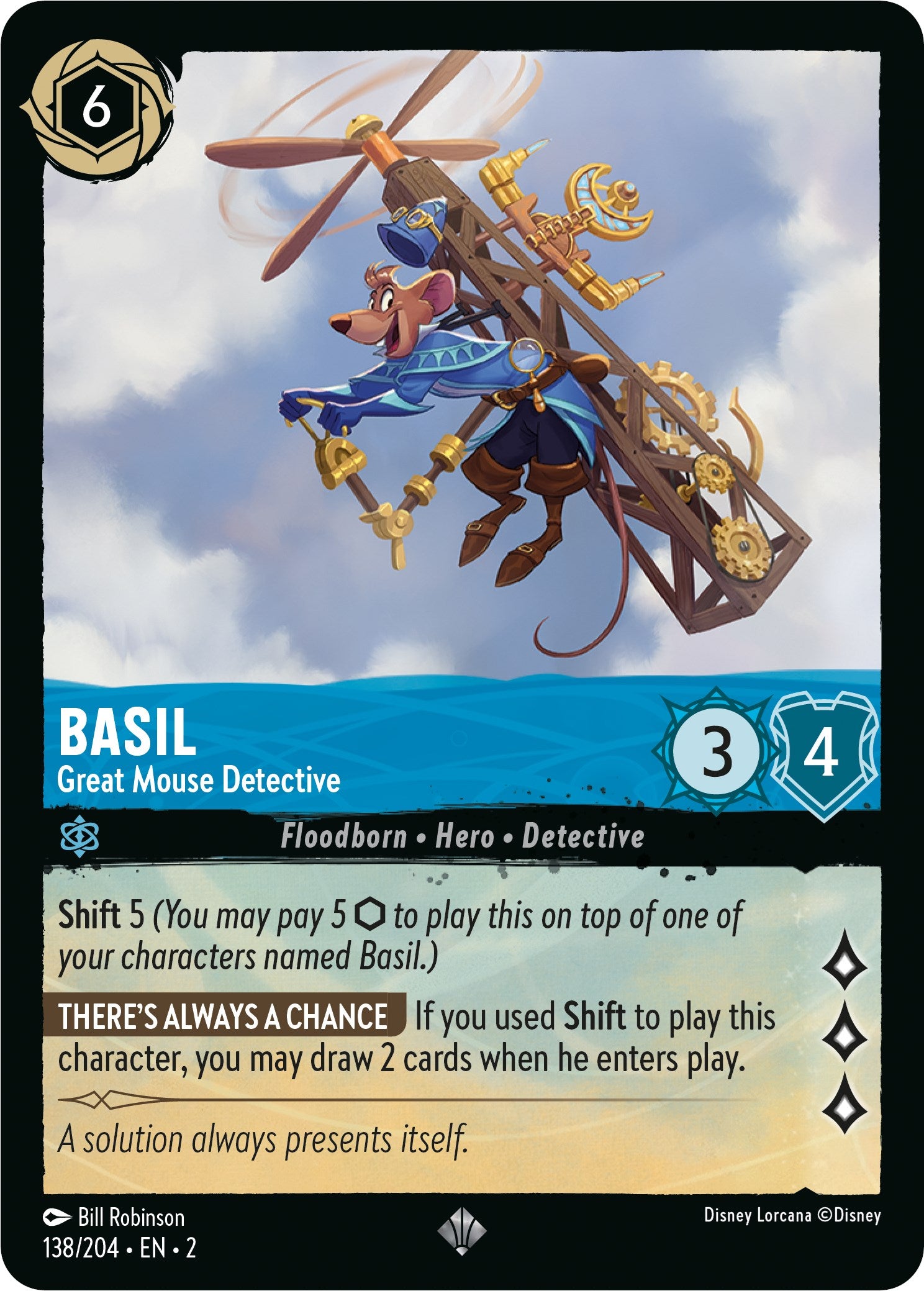 Basil - Great Mouse Detective (138/204) [Rise of the Floodborn] | Jack's On Queen