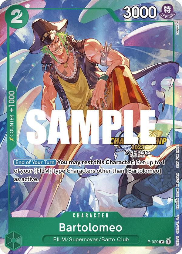 Bartolomeo (CS 2023 Event Pack) (P-029) [One Piece Promotion Cards] | Jack's On Queen