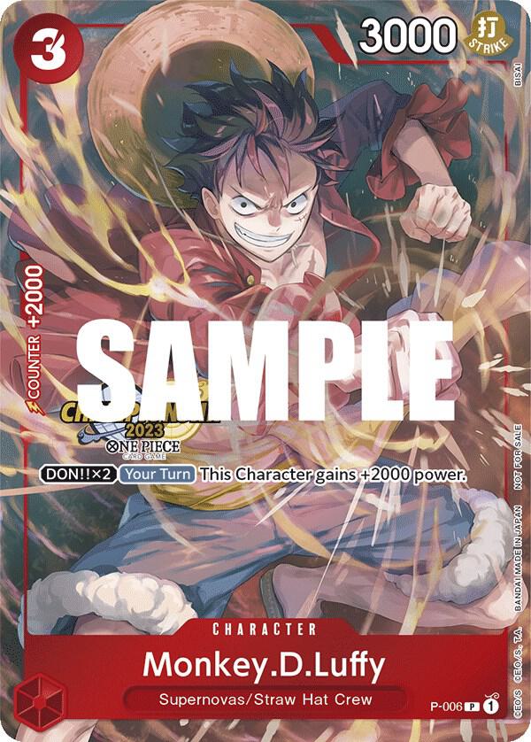 Monkey.D.Luffy (006) (CS 2023 Celebration Pack) (P-006) [One Piece Promotion Cards] | Jack's On Queen