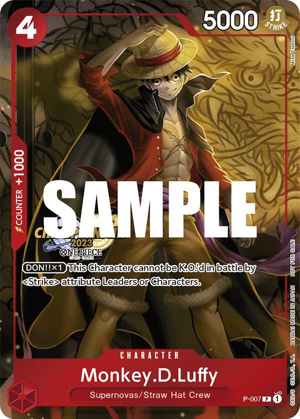 Monkey.D.Luffy (007) (CS 2023 Celebration Pack) (P-007) [One Piece Promotion Cards] | Jack's On Queen