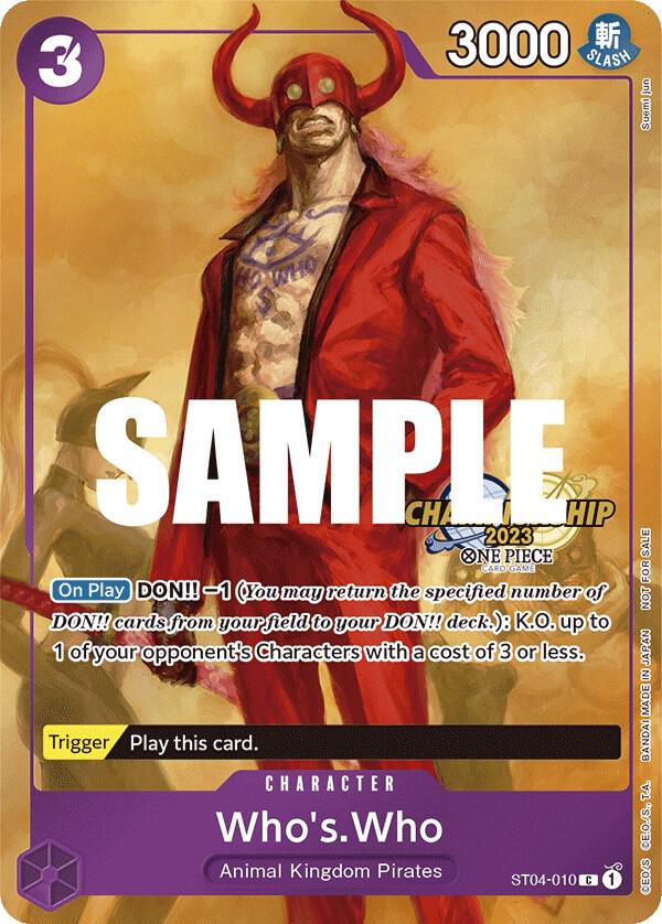 Who's.Who (CS 2023 Celebration Pack) (ST04-010) [One Piece Promotion Cards] | Jack's On Queen