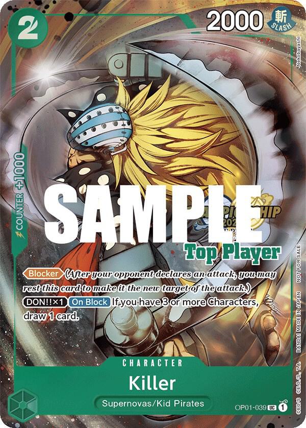 Killer (CS 2023 Top Players Pack) (OP01-039) [One Piece Promotion Cards] | Jack's On Queen