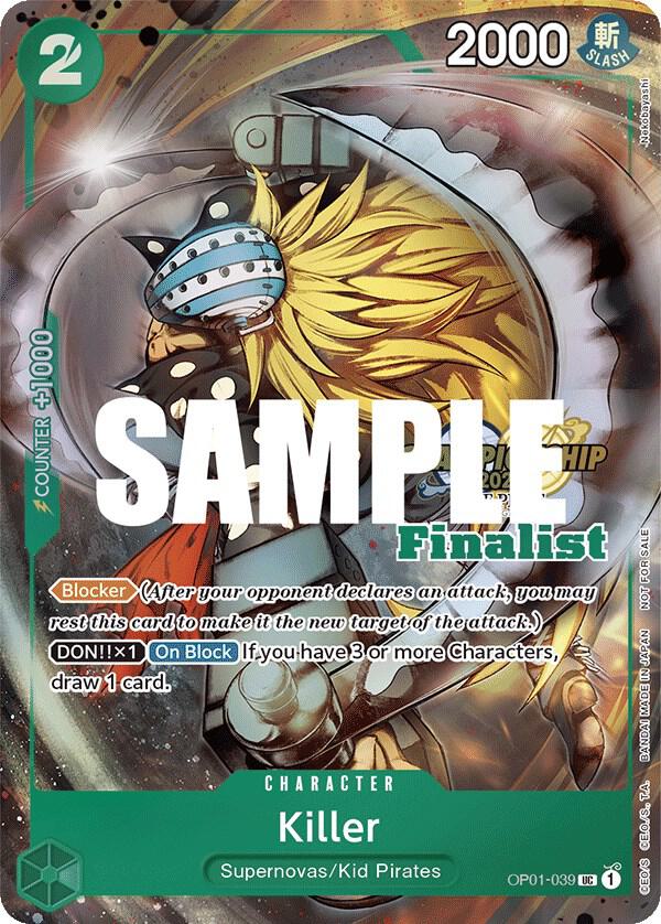 Killer (CS 2023 Top Players Pack) [Finalist] (OP01-039) [One Piece Promotion Cards] | Jack's On Queen