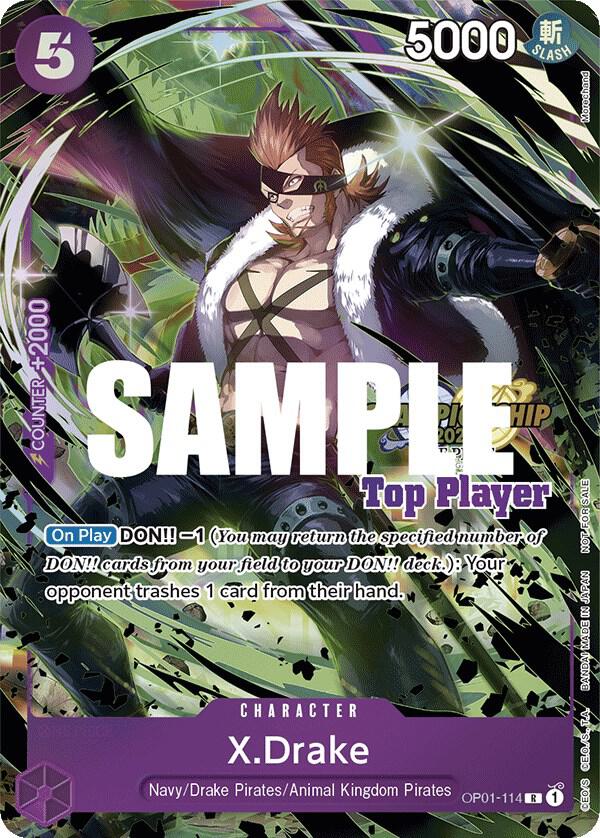 X.Drake (CS 2023 Top Players Pack) (OP01-114) [One Piece Promotion Cards] | Jack's On Queen