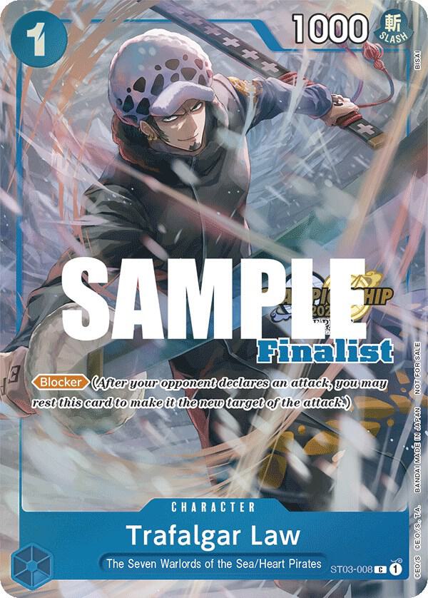 Trafalgar Law (CS 2023 Top Players Pack) [Finalist] (ST03-008) [One Piece Promotion Cards] | Jack's On Queen