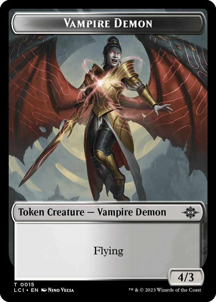 Vampire // Vampire Demon Double-Sided Token [The Lost Caverns of Ixalan Tokens] | Jack's On Queen